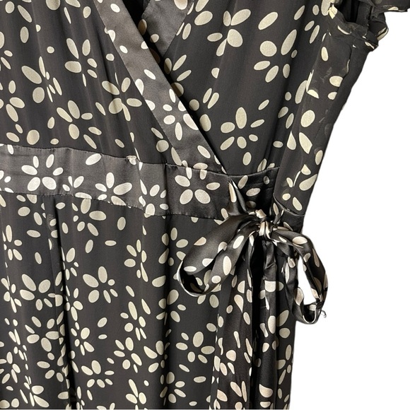 Talbots Pure Silk Floral Polka Dot Dress Sz 14 - Picture 3 of 5